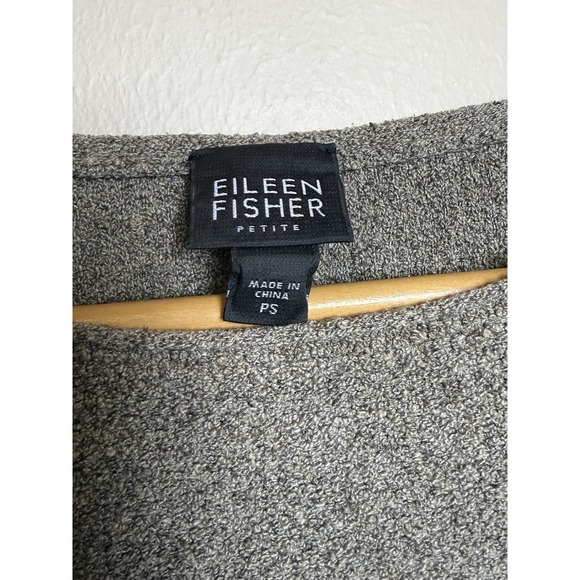 Eileen Fisher 3/4 Sleeve Sweater Top 82% Silk/ 18% Nylon Size Petite Small - Picture 5 of 6